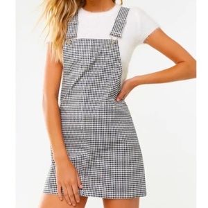 Gingham/Houndstooth Overall Dress